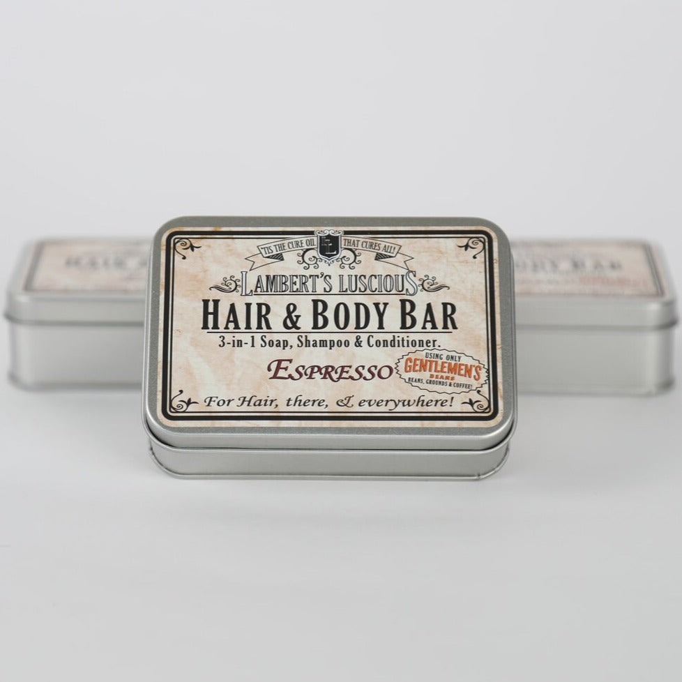 Espresso Hair and Body bar, 3 in 1 soap, shampoo and conditioner made in New Zealand