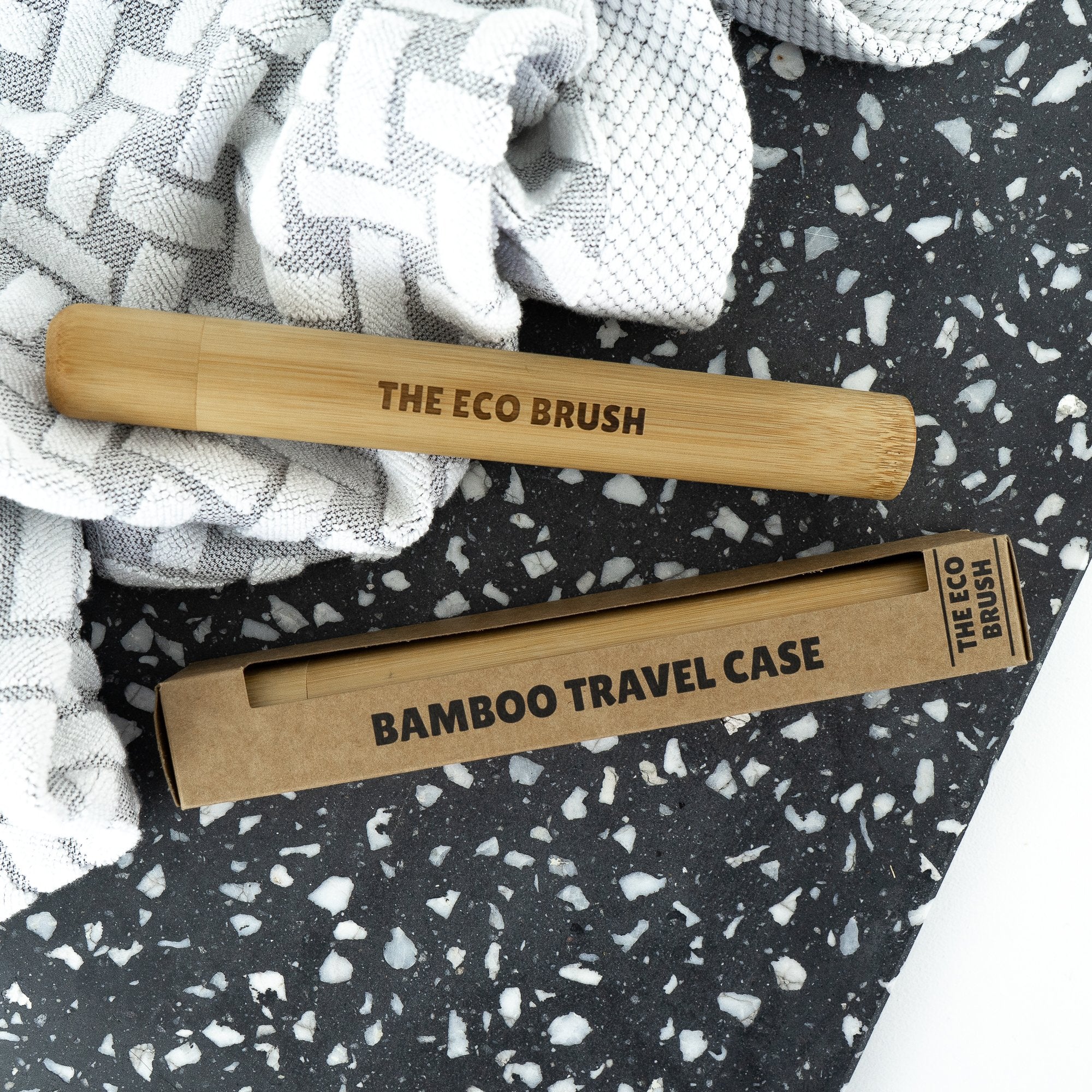 Bamboo toothbrush travel case  the eco brush plastic free nz