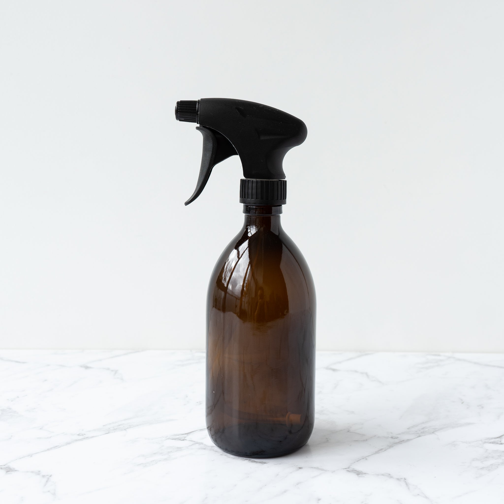 Amber Glass Bottle Black Trigger Spray 500ml Refill Dispensary New Zealand The Eco Society