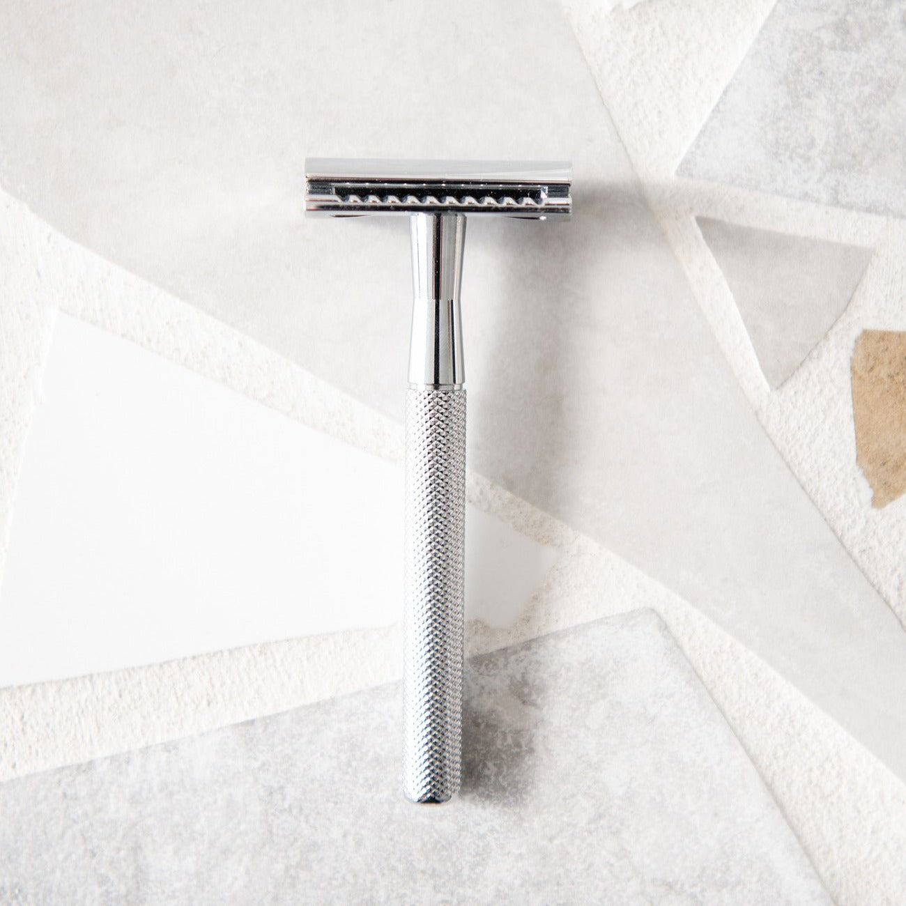 Caliwoods Long Handle Reusable Silver Safety Razor from The Eco Society