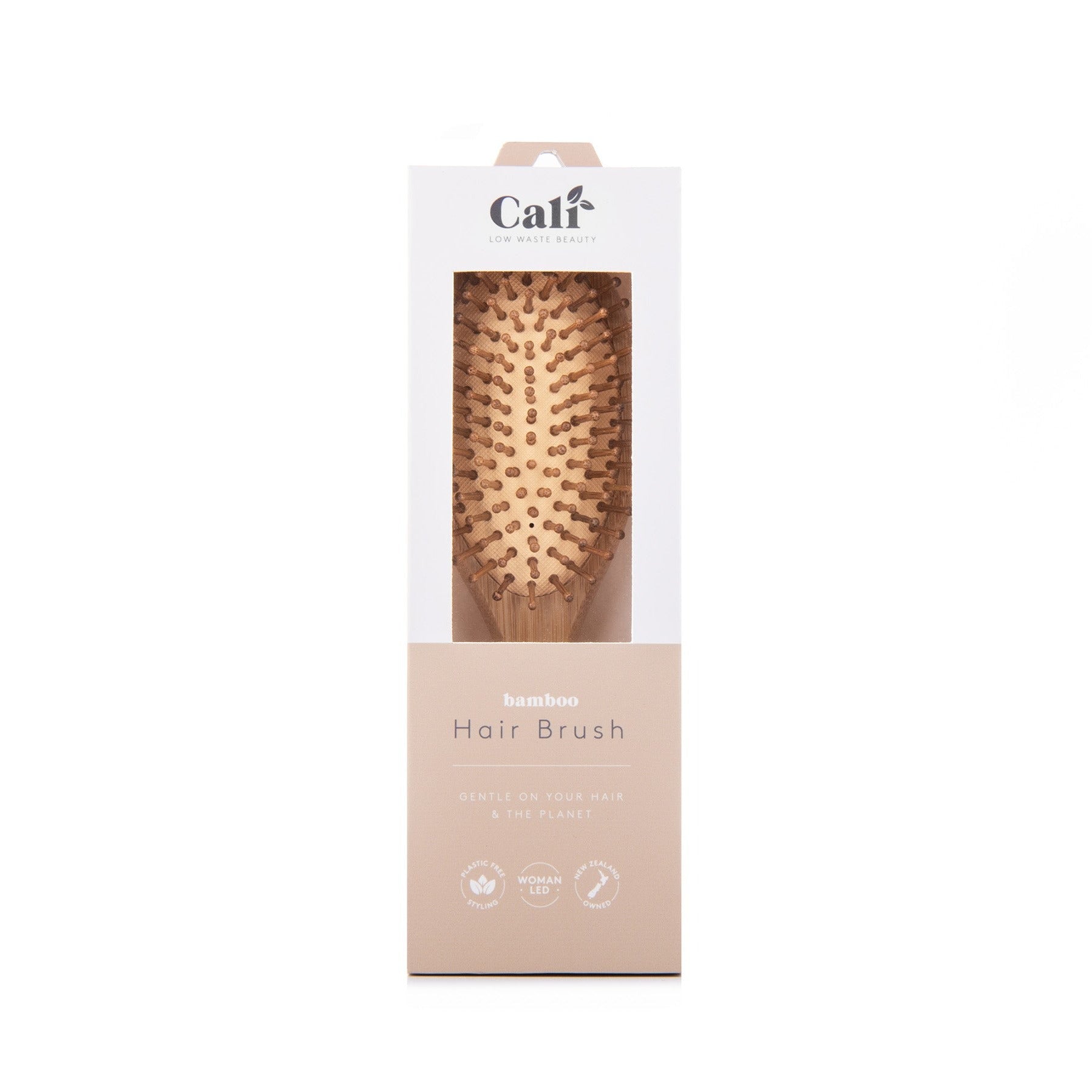 CAliwoods Bamboo Hair brush in retail box